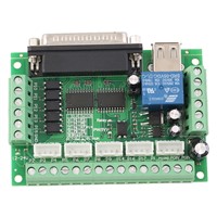 Upgraded 5 Axis CNC Interface Adapter Breakout Board For Stepper Motor Driver Mach3 +USB Cable hot sale
