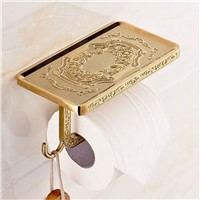 Xogolo Zinc-Alloy Multifunction Carving Modern Wall Mounted Antique Bathroom Toilet Paper Towel Holder Roll Holder