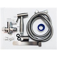 2-F 304SUS Bidet Sprayer Set with G7/8 T-Adapter selectable Installation