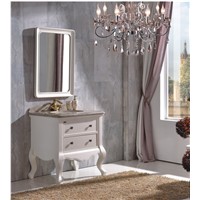 White color small size vanity cabinet 0281-B6008