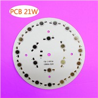 5pcs/lot 21W LED PCB, 118mm for 21pcs LEDs, aluminum plate base, Aluminum PCB Printed Circuit Boards, high power 21W LED DIY PC