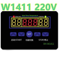 Digital Thermostat control W1411 220V switch temperature thermometer controller Start stop value with waterproof probe 39%off