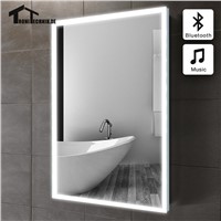 50x70cm bath mirror in bathroom Bluetooth ILLUMINATED LED piegel badkamer GLASS MIRROR Bathroom mirror Wall IP44 E102B 90-240v
