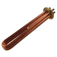 Water Heater Element 380V/6KW/9KW/12KW 220V/3KW 304 Stainless Steel/Red  Copper