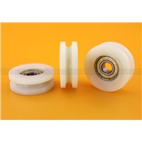 Fixmee 1pcs 36mm Round Groove Nylon Pulley Wheels Roller for 8mm rope608zz Bearing