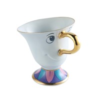 New Style Cartoon Beauty And The Beast Tea Set Mrs Potts Chip Sugar Pot Cup Coffee Xmas Gift [ 1 Teapot + 2 Cups+ 1 Sugar Bowl ]