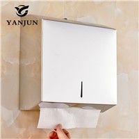 Yanjun Wall Mount Stainless Steel Single Fold Multi Fold  C-Fold Tissue D Paper Towel Dispenser Polish Finished  YJ-8671