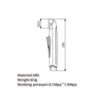 ABS Toilet Hand Held Bidet Sprayer kit w/ 1.2m Hose &amp;amp;amp; Bracket Holder Chrome