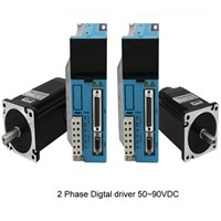 2pcs/lot 2 Phase 8.5nm Closed-Step Stepper Servomotor Driver Kit 86J18118EC-1000 + 2HSS858H Cnu Motor Driver