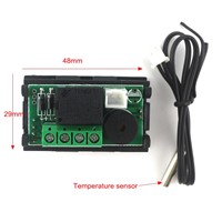 Digital Thermostat Regulator DC 12V 10A Temperature Controller Adjustable -50-110C Red Blue Dual LED Display + NTC Sensor Waterp