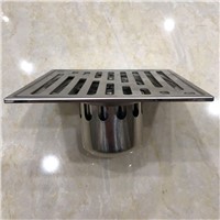 New Modern SUS 304 Stainless Steel Grille Shape Bathroom Floor Waste Grate Shower Drain Deodorization Floor Drain