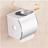 Aluminum Paper Box Roll Holder Toilet Paper Holder Tissue Box Bathroom Accessories Bath Hardware Ashtray Use Wall Mounted
