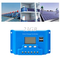 2017 PWM Solar Panel Battery Regulator Charge Dual USB Controller 30A 12V/24V MAR24_15