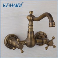 KEMAIDI Bathroom&amp;amp;amp; Kitchen Basin Sink Taps Single Hole Faucets Basin Sink Faucet 360 Swivel Spout  Antique Brass  Mixer Faucet