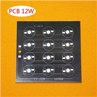 1 pcs, 12W LED PCB, high power LED square aluminum plate base , apply to buried lights, cast light, diameter 110MM circuit board