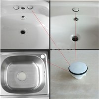 Kitchen Sink Stopper Hole Plug Rubber Bathroom Drain Plug  Bath Water Stopper Overflow Cover Blockage Bathtub Bathroom Fittings