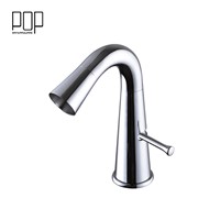 POP Brand New design basin mixer tap, Deck Mounted Single Handle Chrome single hole bathroom faucet tap
