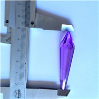 10pcs 55*10MM Dark Purple Glass Crystals  Chandelier Prisms Parts icicle Hanging Pendants For Party Wedding Decoration