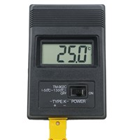 TM-902C Black K Type Digital LCD Temperature Detector Thermometer Industrial Thermodetector Meter + Thermocouple Probe