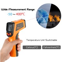 Meterk Digital LCD Non-contact IR Infrared Thermometer Temperature Measurement Pyrometer -50~400C/ -50~600C optional