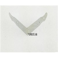 Hardware accessories Corner Bracket 42MM*18MM white box edges a wooden box decorated corner  square iron clad protection