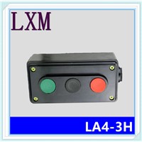 10pcs/lot LA4-3H Button switch three control button Start the stop button