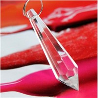 10pcs/lot 55mm clear icicle drops crystal chandelier parts,crystal hanging pendants,curtain accessories home decoration