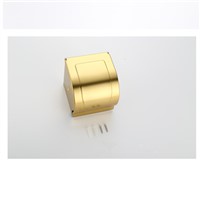 Wall Mounted Golden Toilet Paper Rack with Lib Modern Style Bathroom Accessories - Waterproof Tissue Roll Holder Box