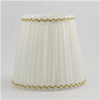 DIA 14.3cm/ 5.63 inch Beautiful Designs Gauze Fabric Garden Lamp Shades, Off White Color Wall Light Lamp Shades DIY, Clip On