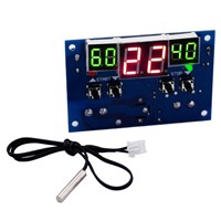 W1401 DC12V digital display thermostat Intelligent  temperature controller thermometer control With NTC sensor led 40% off