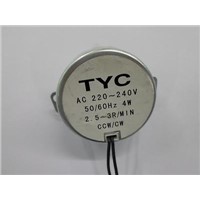 TYC AC 220-240V 4W 2.5/3r/min micro communication deceleration synchronous motor