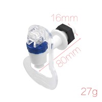 Clear Push Handle White Plastic Component Tap Faucet For Water Dispenser faucet
