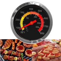 New Stainless Steel BBQ Smoker Grill Thermometer Temperature 10-400Degrees Celsius 2017