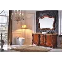 Luxury design solid wood bathroom cabinet 0281-B8666