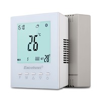 Excelvan White\Blue LCD Display Thermostat Wireless Weekly Programmable Room Floor Heating Thermostat Temperature Controller