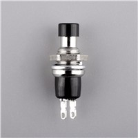 10Pcs Black Mini Miniature Momentary On/Off Lockless Micro Push Button Switches 2pins 0.5A Useful Switch
