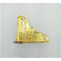 Hardware accessories Corner Bracket 37MM right angle side  box four corners protection angle corner angle iron gold