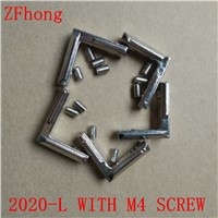 5pcs T Slot L-Shape 2020 Aluminum Profile Interior Corner Connector Joint Bracket (with M5 screws) Newest