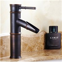 MTTUZK antique brass oil bubbed  basin faucet bathroom faucet hot and cold mixer tap Bamboo festival Faucet deck mounted taps