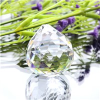 5pcs/lot 40mm Glass crystals for chandeliers faceted hanging ball crystal drops for chandelier parts for home decoration