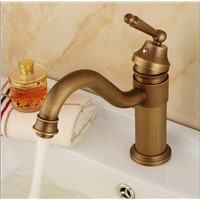 New arrival water tap 360 degree antique brass basin faucet luxury bathroom single lever design sink faucet ,kitchen tap mixer