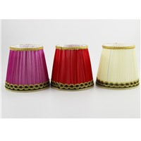 DIA 13.5cm/ 5.31 inch living room Gauze Fabric colourful  Lampshades,White Red/White/Pink Color Lamp shades for lamp, Clip on