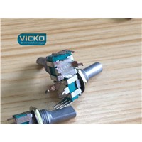 [VK]Japan ALPS metal shaft Without a midpoint RK09 L RK09L series 09 type precision potentiometer B10K single 20mm 5 foot switch