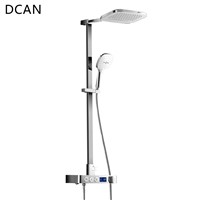 DCAN Intelligent Shower Smart Digital Display Thermostatic Waterfall Bathroom Shower Head Intelligent Shower Set Rain Shower