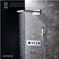 HPB Brass Thermostatic Bathroom Water Mixer Wall Mounted Bath Shower Panel Set Faucet torneira banheiro HP2209