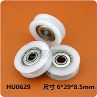 Fixmee 10pcs 29mm Round Groove Nylon Pulley Wheels Roller for 2.5mm rope w/ 625ZZ Bearing