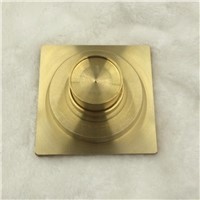 High-Quality Copper T Type Deodorant Core Floor Drain Filter Shower Room Square Grid Style Brass Drains Strain Covers Bronze