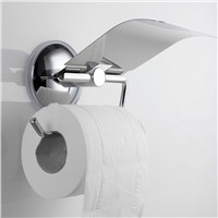 MTTUZK stainless steel Powerful vacuum sucker toilet paper holder Roll paper holder with cover paper rack Toilet accessories