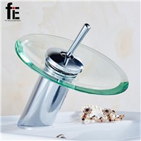 fiE Bathroom Basin Mixer Tap Waterfall Faucet Sink Vessel Chrome Polished Finish Glass New Excellent Quality