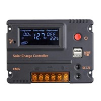 10A 12V 24V LCD Solar Charge Controller Panel Battery Regulator Auto Switch N5C5